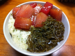 海鮮三食丼