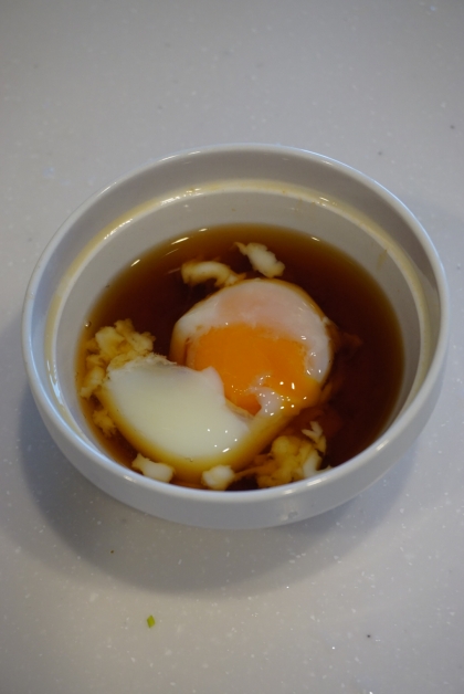 温泉卵はハードルが高いと思ってましたが割と簡単に出来ました。旅館の朝ごはんが再現出来ました。リピ決定です。