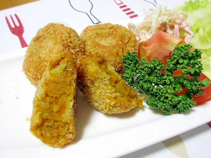 サクサク 美味しい かぼちゃコロッケ レシピ 作り方 By パウダー07 楽天レシピ