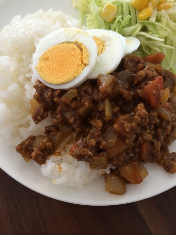 豚ひき肉で☆ドライカレー