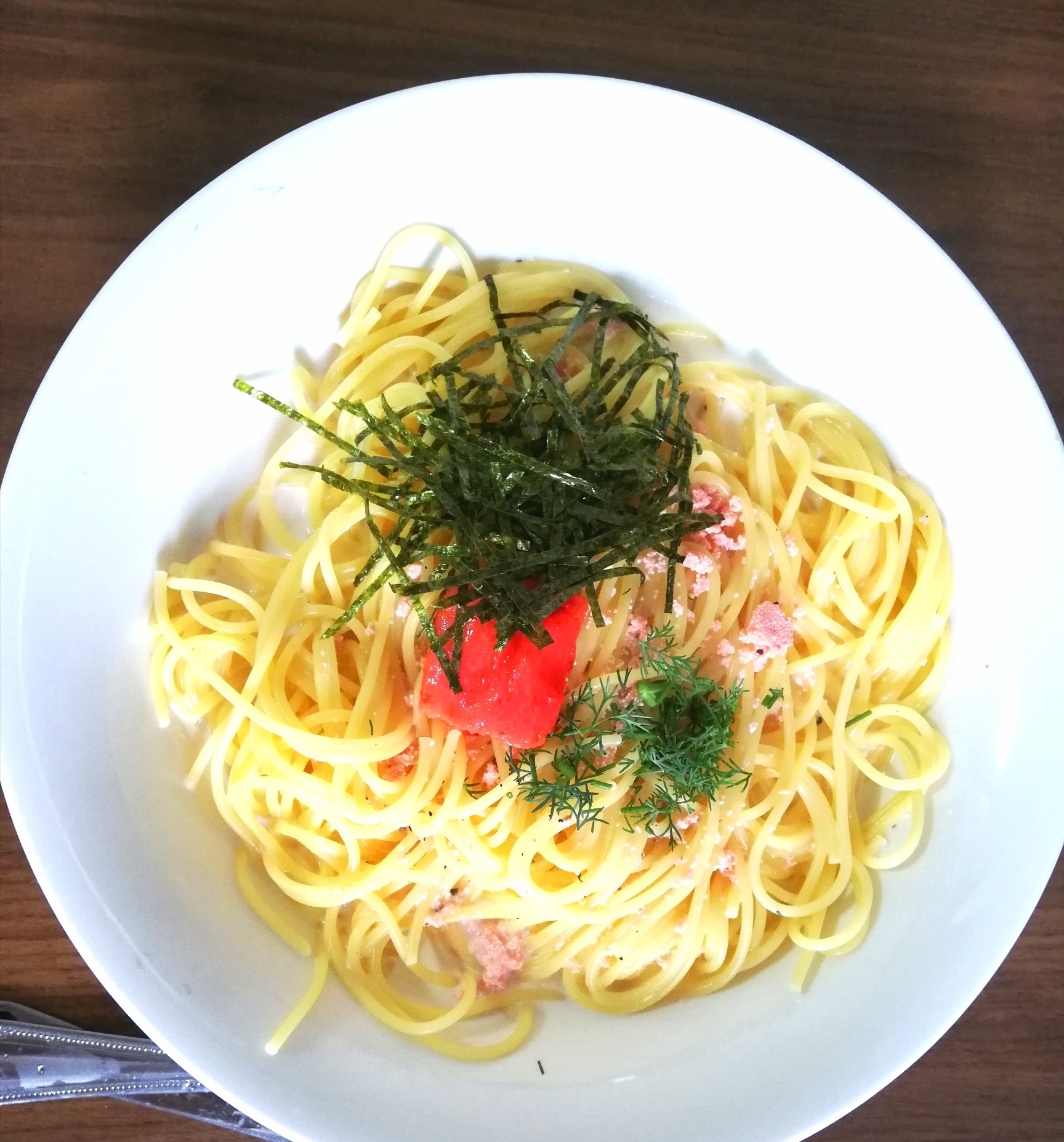 簡単♪明太子豆乳パスタ