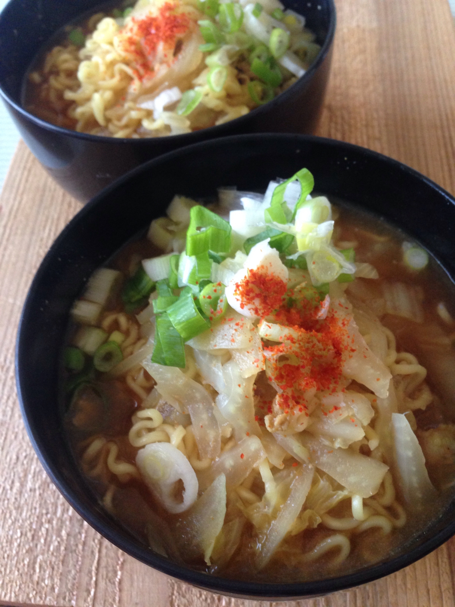 豚肉と白菜のカレー味噌ラーメン♪