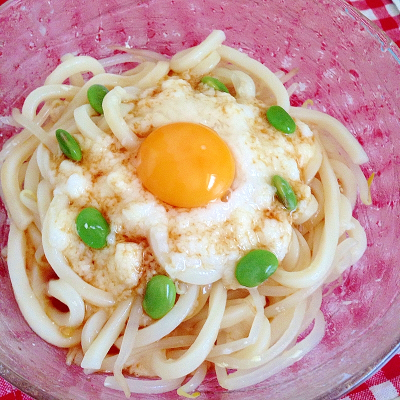 とろろと卵の冷やしうどん レシピ 作り方 By Thank You Good Bye 楽天レシピ