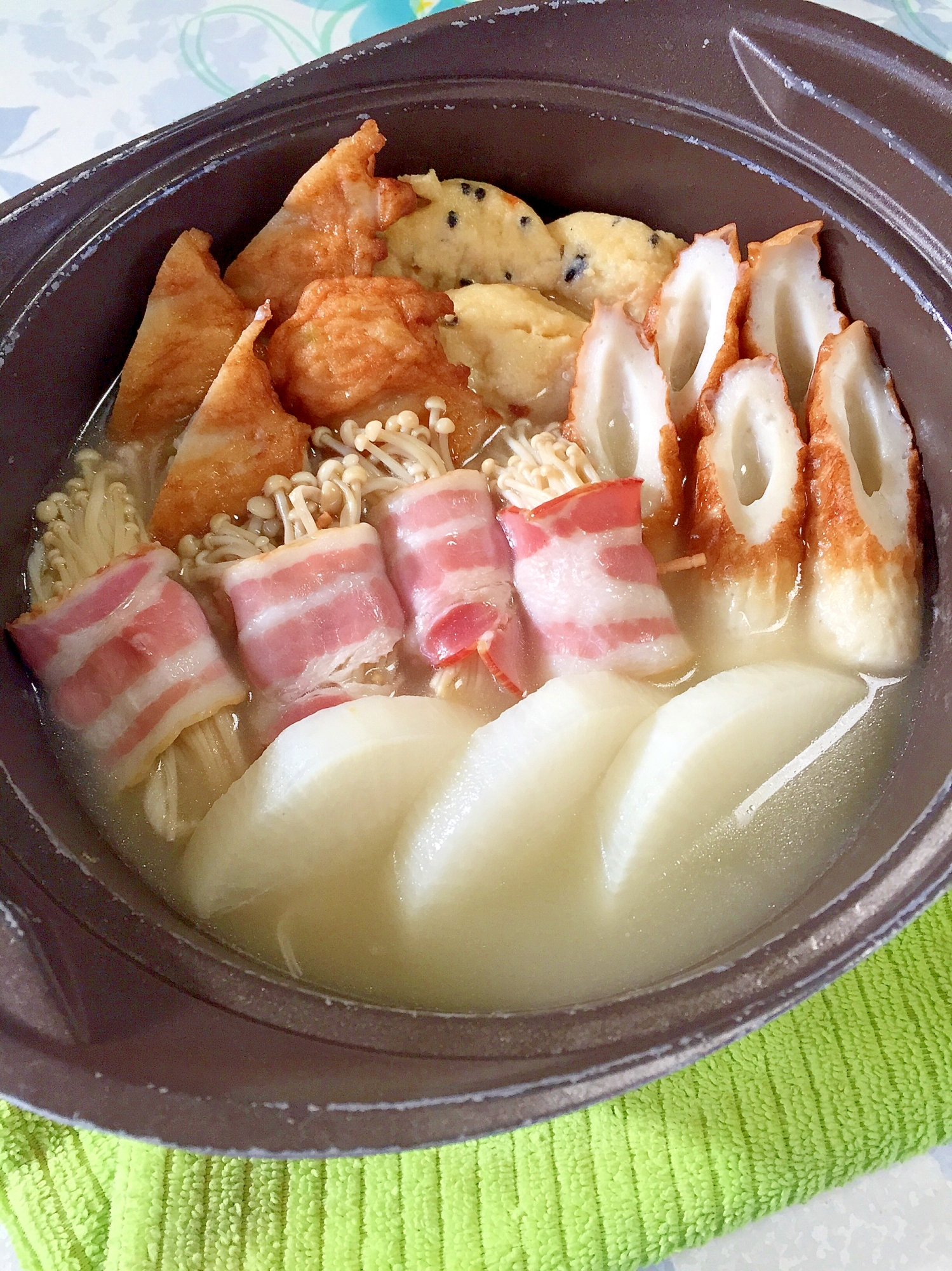 出汁が出る!えのきのベーコン巻き★おでん