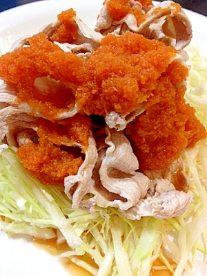 “紅葉おろしポン酢”の豚しゃぶサラダ☆