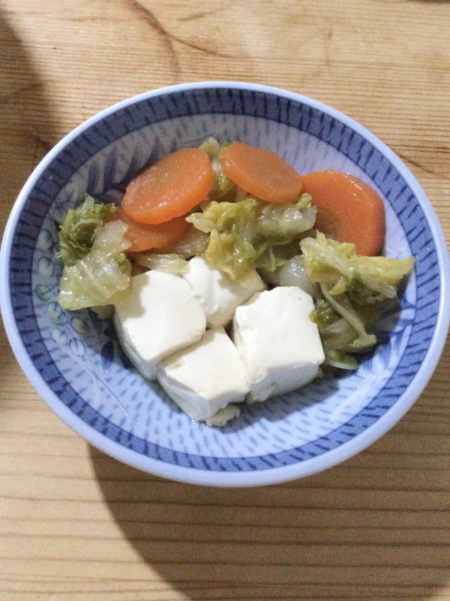 豆腐人参白菜の煮物♪