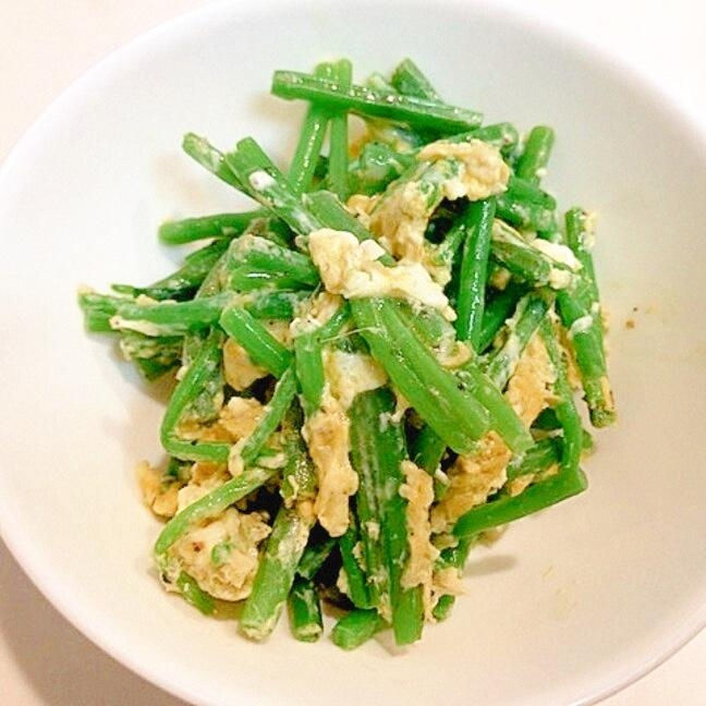 春のやまの恵みです☆簡単ひとしな☆赤ミズの卵とじ♪