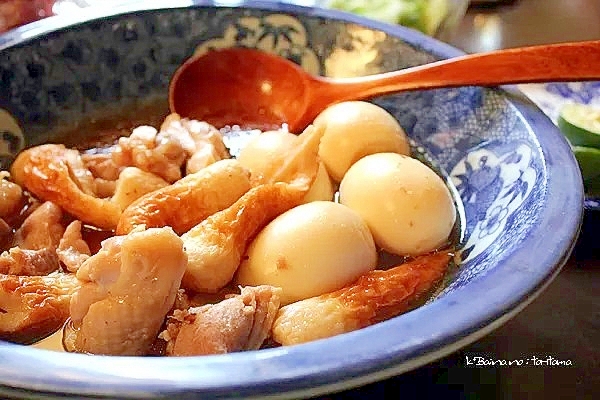 鶏玉＊鶏肉とゆで卵の煮こみ