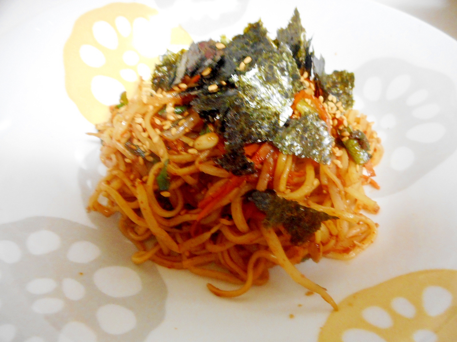 レンジでキムチ焼きそば レシピ 作り方 By Mococo05 楽天レシピ