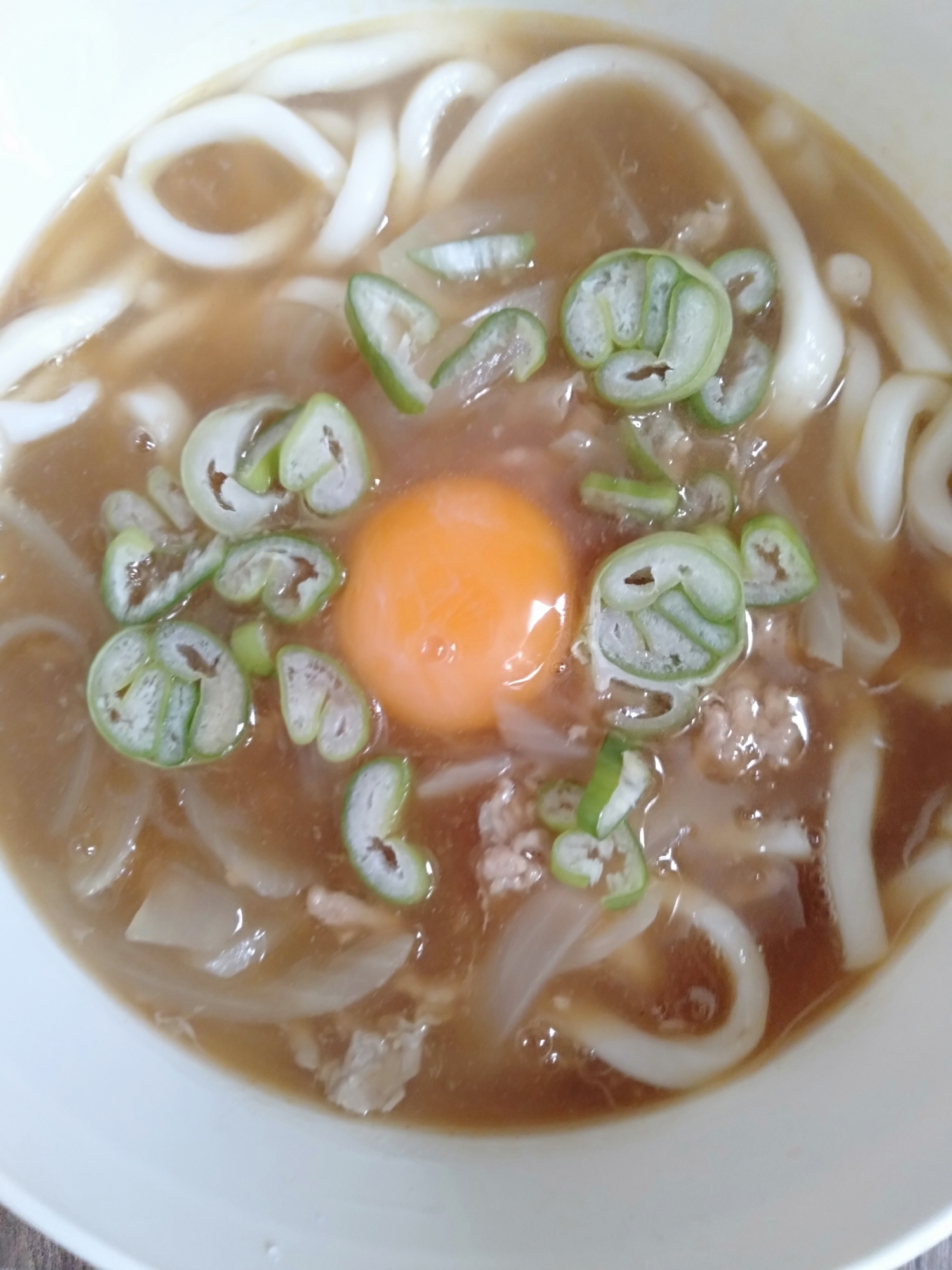 肉肉カレーうどん♬