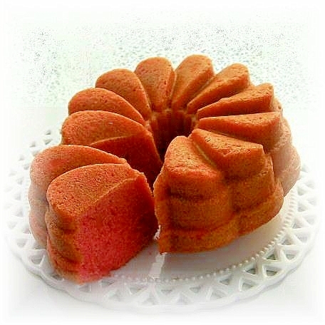 自家製ミックス粉de桜風味のレッドルシアンケーキ