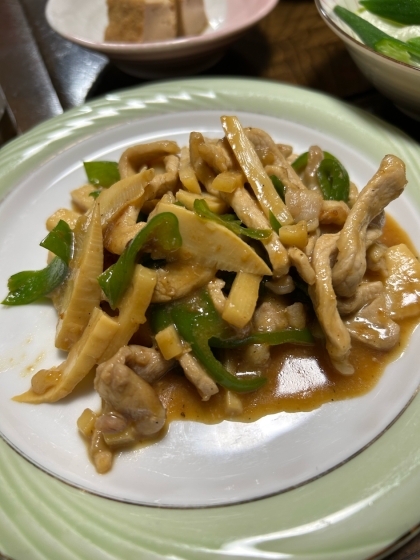 たけのこで作りました♪味付け、美味しかったです^ ^ありがとうございました！