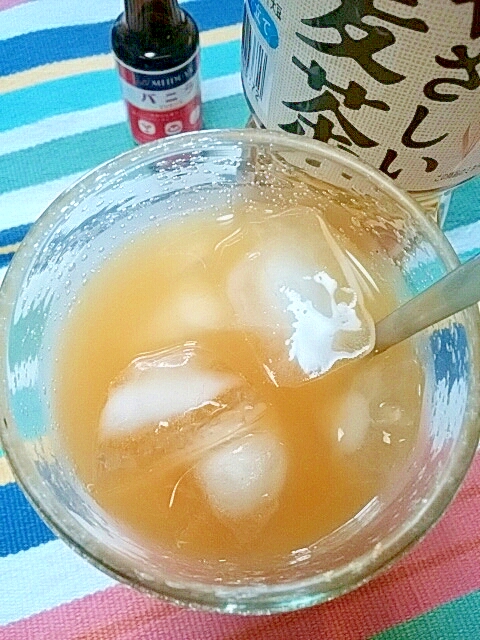 アイス☆バニラきなこ麦茶♪