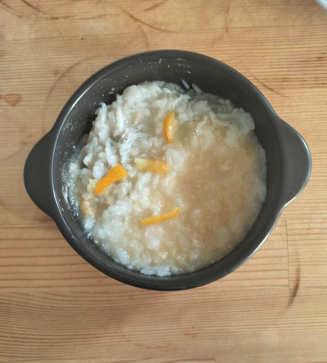 金柑しらすそば粉入りおじや♪