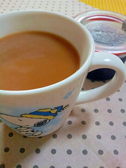 ✿ブルーベリージャムの豆乳コーヒー❤