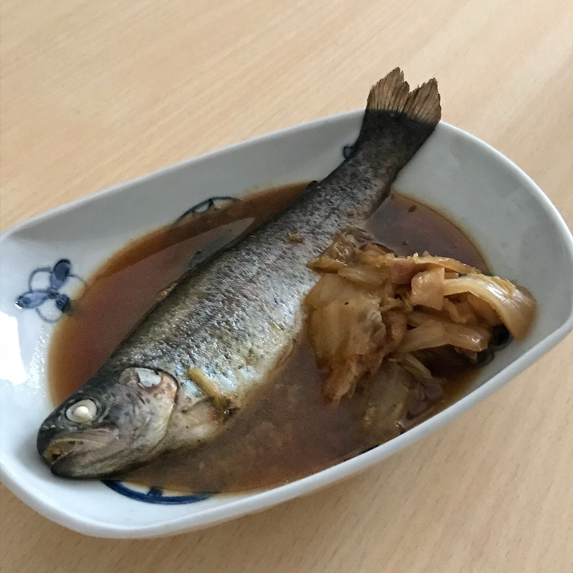 白菜の煮物リメイク ニジマスの煮付け レシピ 作り方 By Mma05 楽天レシピ