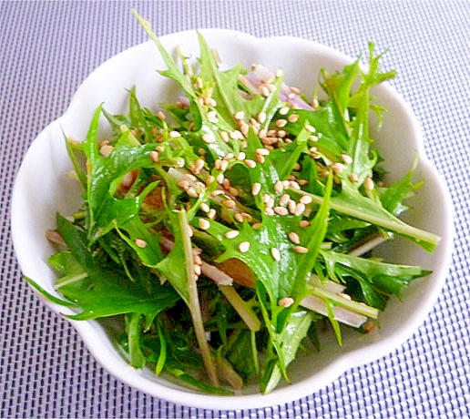 赤水菜の胡麻味噌和え