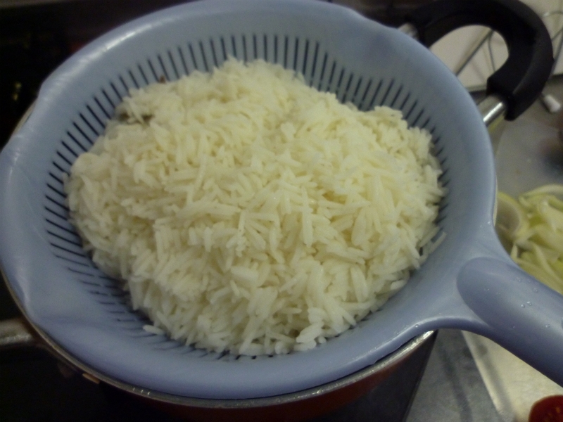 バスマティライス（インディカ米）の炊き方　湯取り式