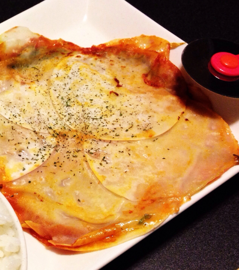 簡単一品♪ハムチーズ焼き♡