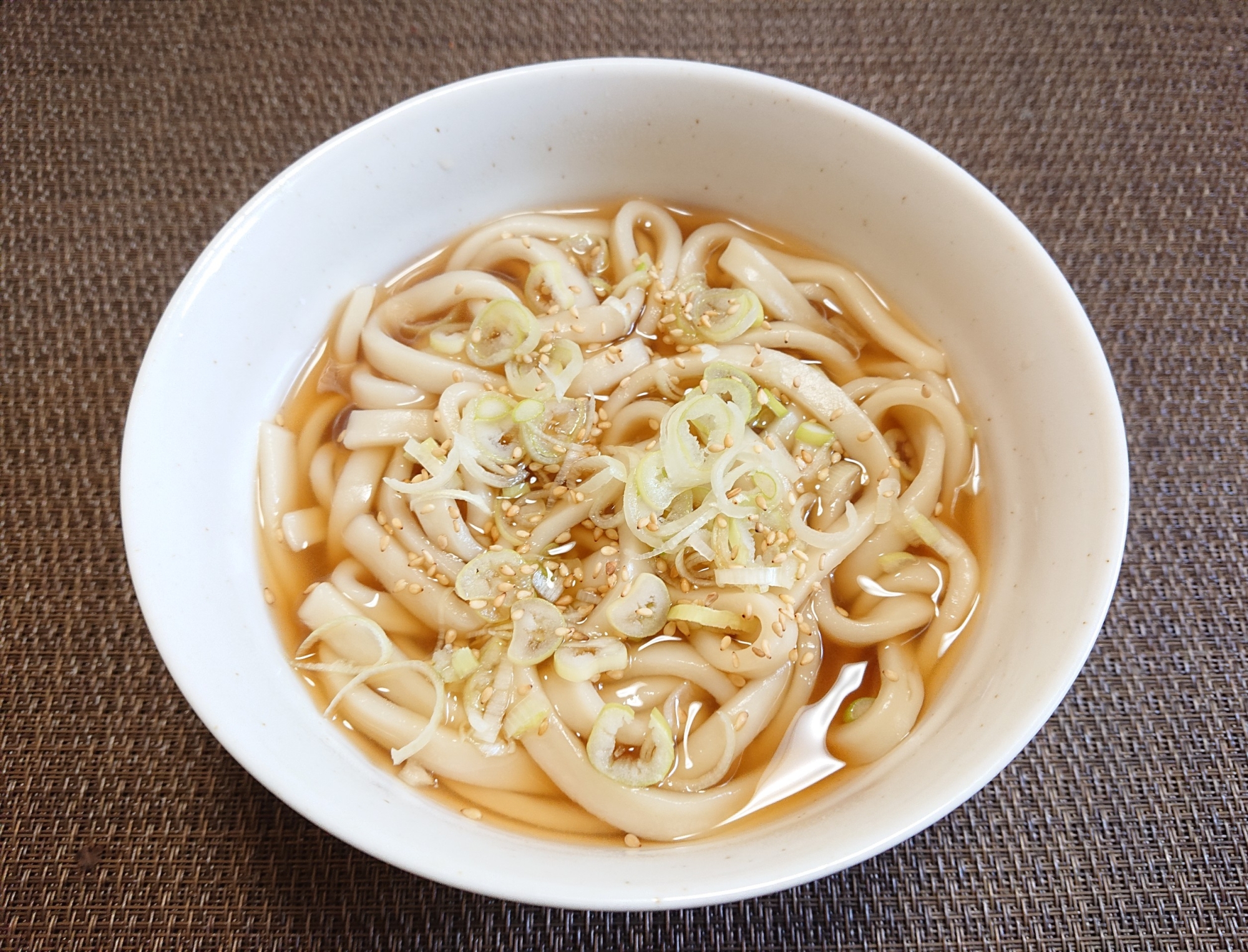 簡単☆鶏ガラ醤油きしめん