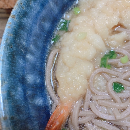 お蕎麦とえびの天ぷらで♡ふわふわ美味しい( *´艸`)❁¨̮