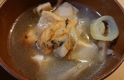 豆腐と大根と丸がんもの味噌汁☆