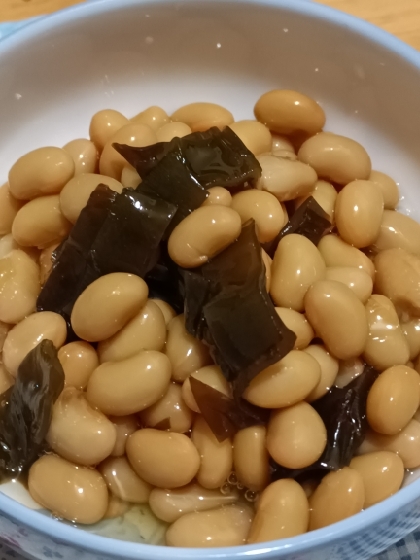 作り置きおかず♪大豆と昆布の煮物✿