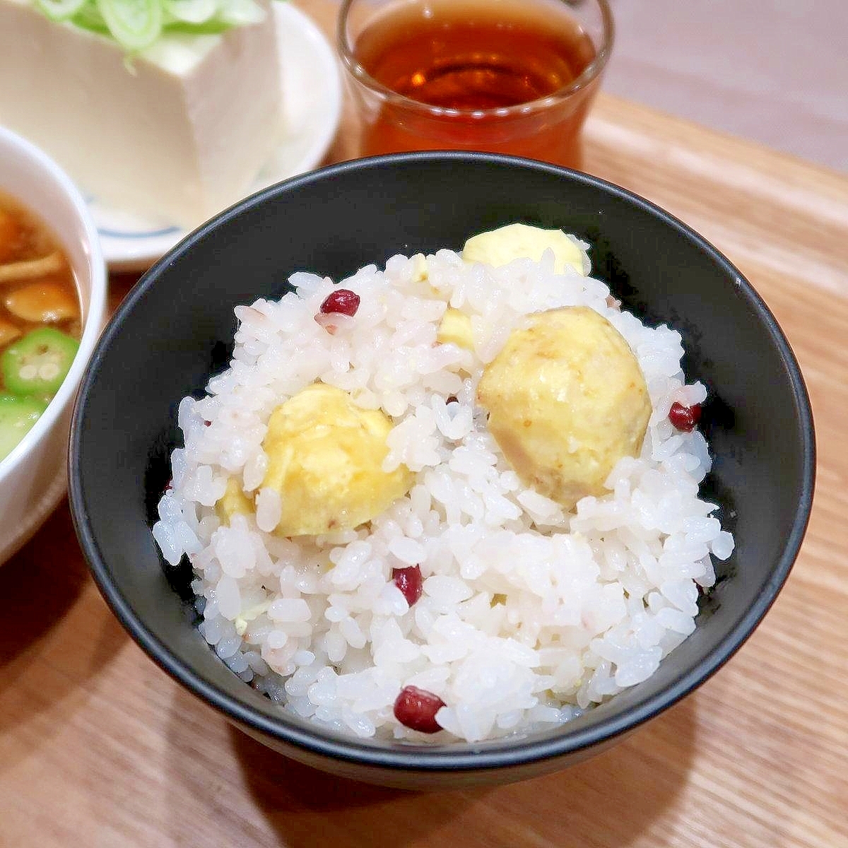 栗と小豆の炊き込みご飯★減塩志向