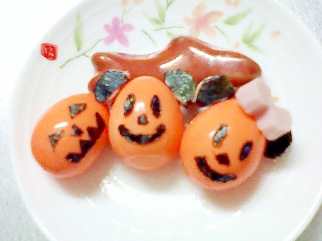 お弁当に☆ハロウィン用のウズラちゃん