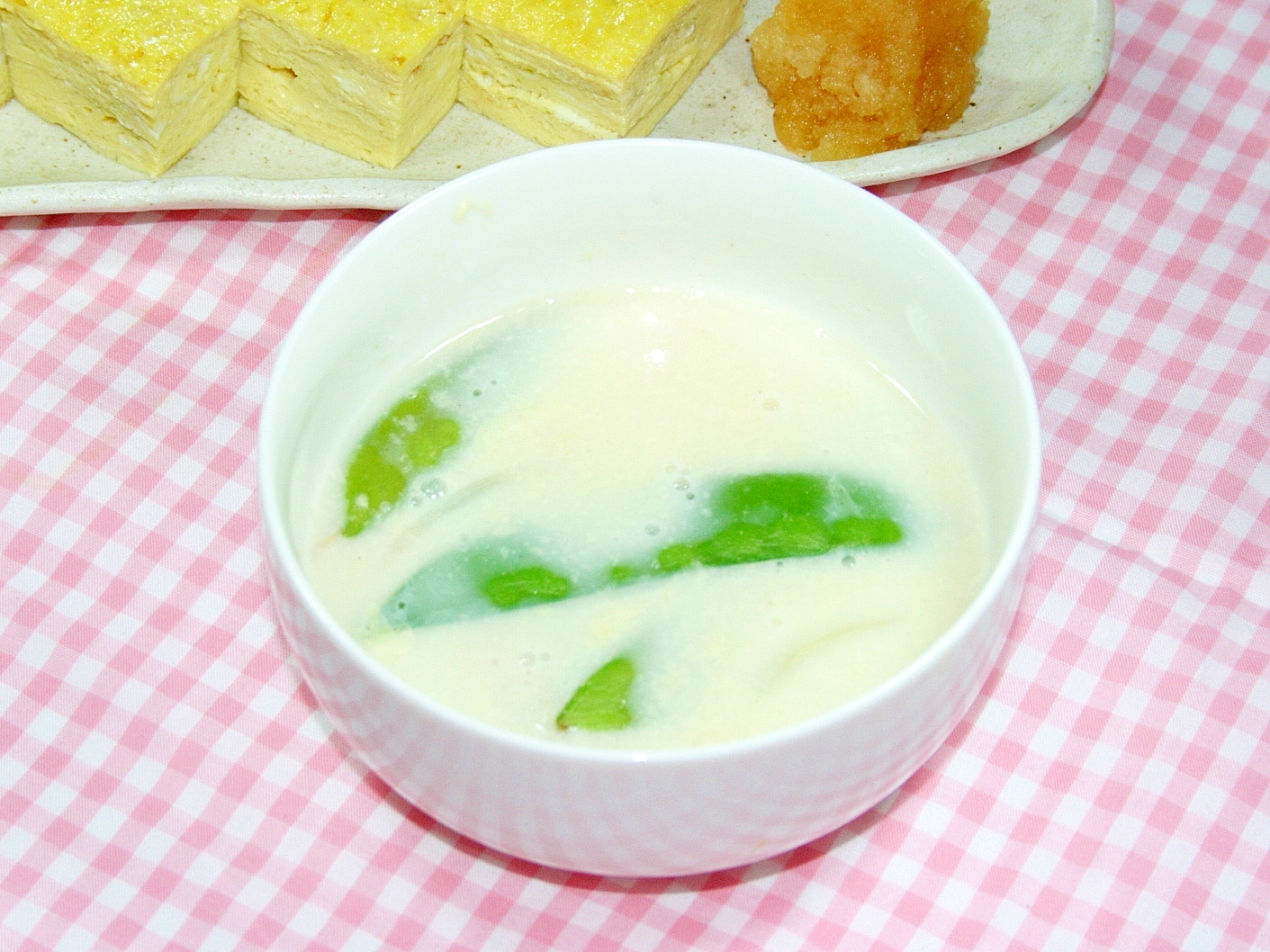 ほんのり甘い豆乳クリームスープ