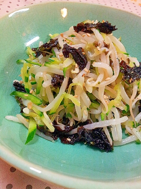 もやしときゅうりの韓国海苔で中華風サラダ レシピ 作り方 By ラズベリっち 楽天レシピ もやしときゅうりの韓国海苔で中華風サラダ レシピ 作り方 By ラズベリっち 楽天レシピ
