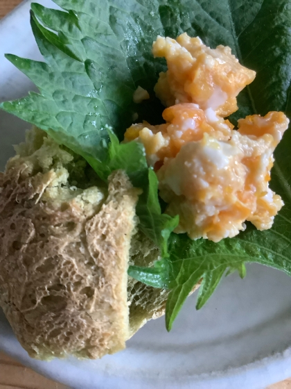 スクランブルエッグ大葉サンド✧˖°