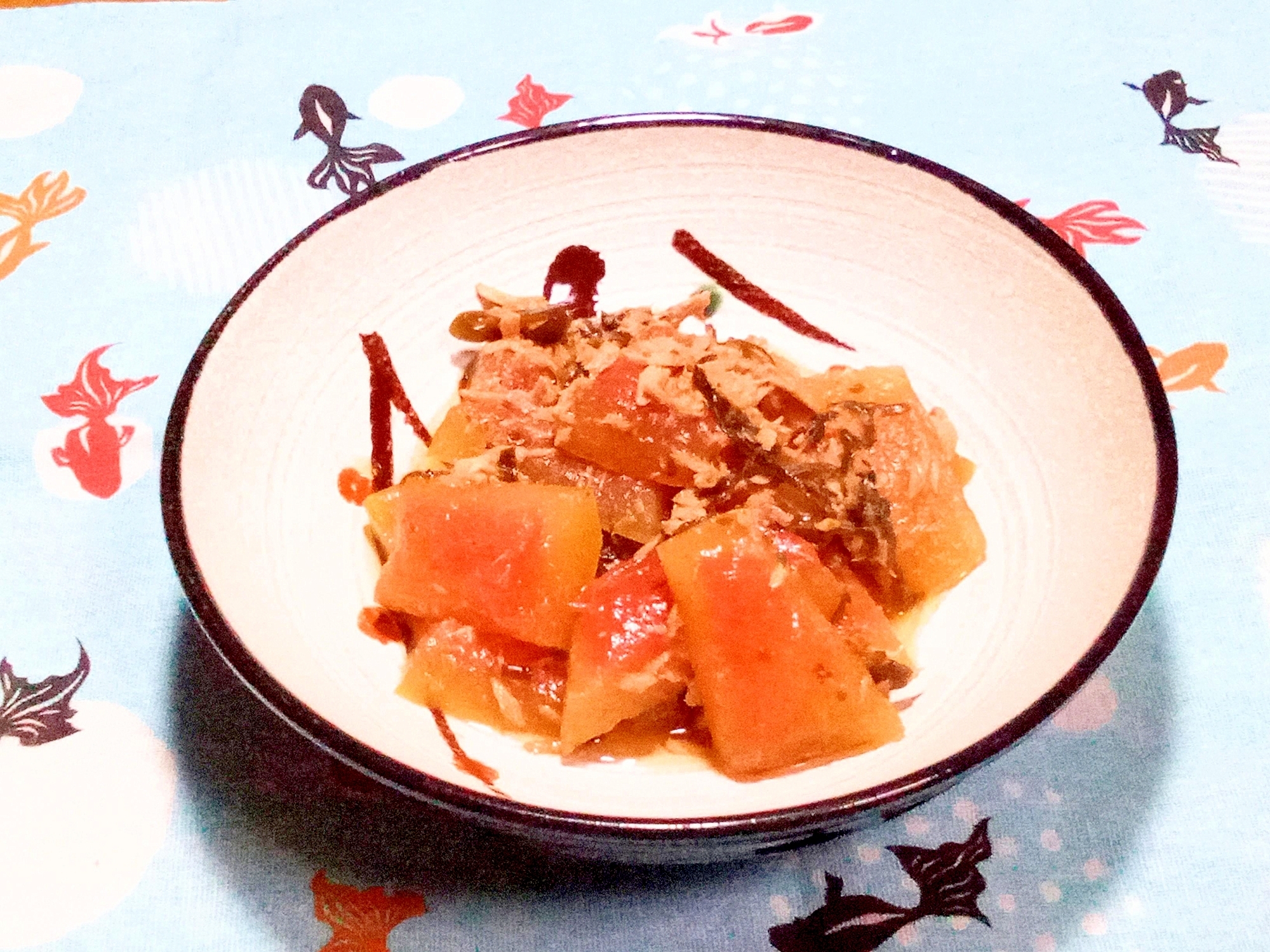 超絶簡単♥️スイカの皮のツナ塩昆布煮