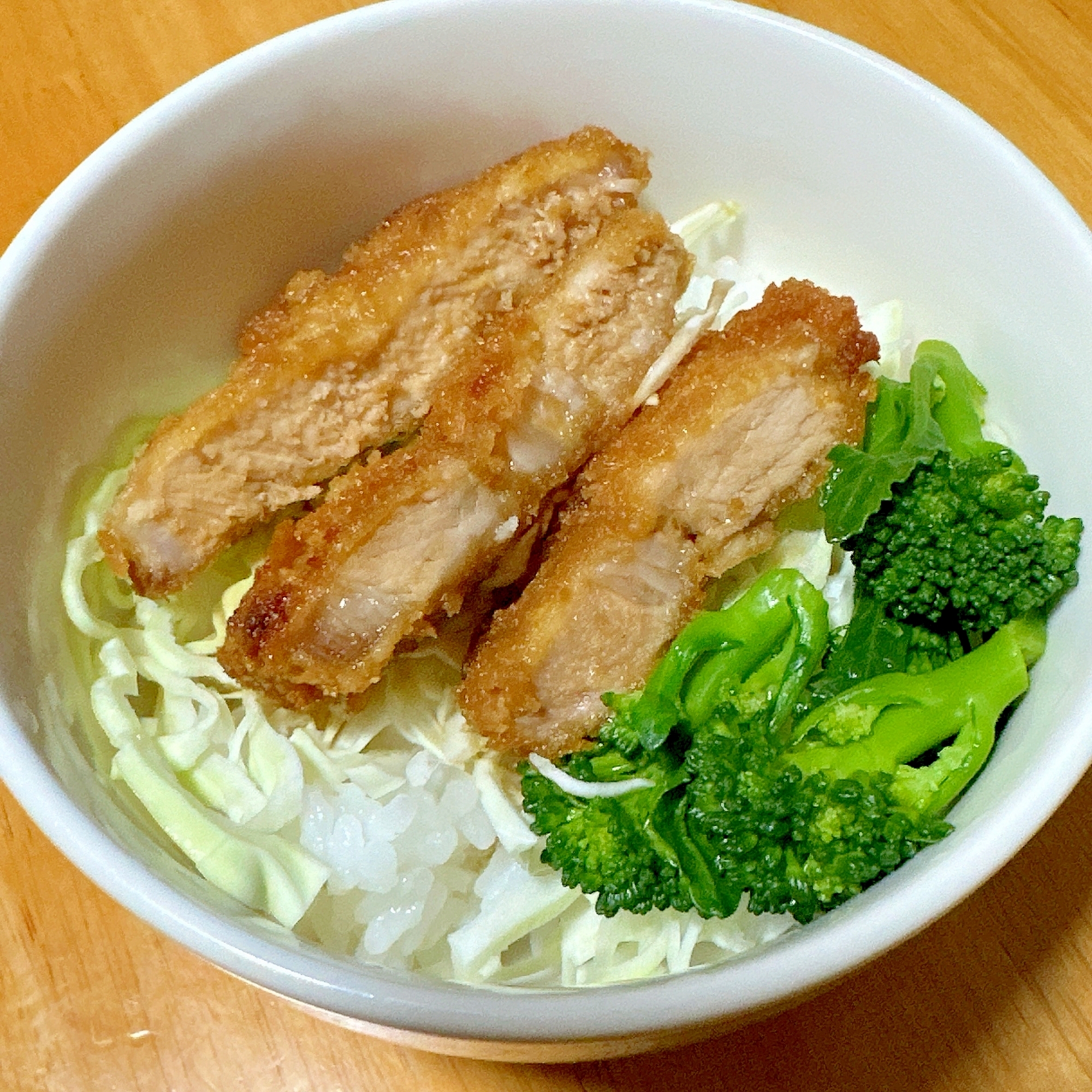 からし醤油のたれカツ丼 ੈ❤