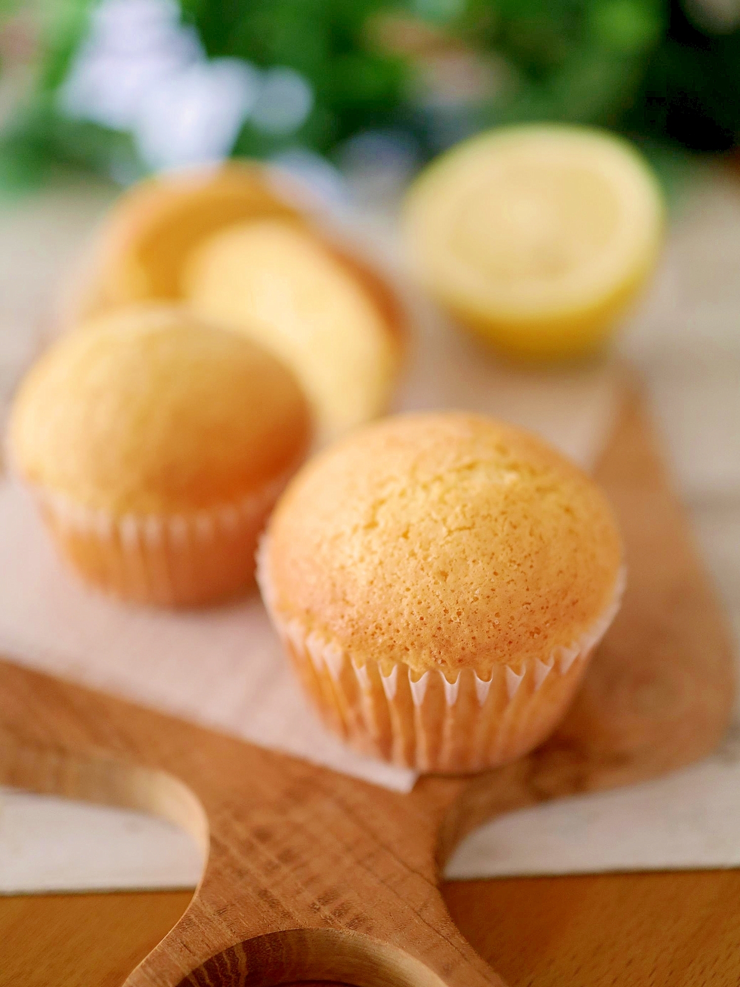 HMで簡単!混ぜて焼く☆ぷっくり可愛いレモンケーキ