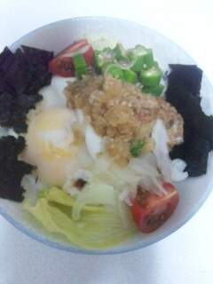 簡単 すぐに レンジで ヘルシー和風ロコモコ丼 レシピ 作り方 By ゆきのここゆき 楽天レシピ