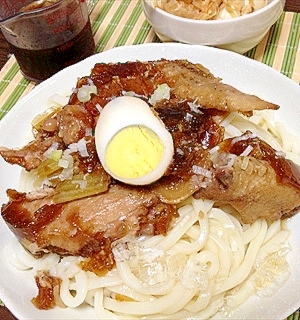 手羽先煮 余して冷やして ちゅるぷるにこごりうどん レシピ 作り方 By Johnny Bean 楽天レシピ