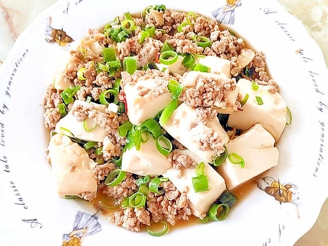 ちょっと和風の…めんつゆで作る麻婆豆腐♪