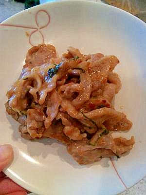 豚肉の梅マヨネーズ焼