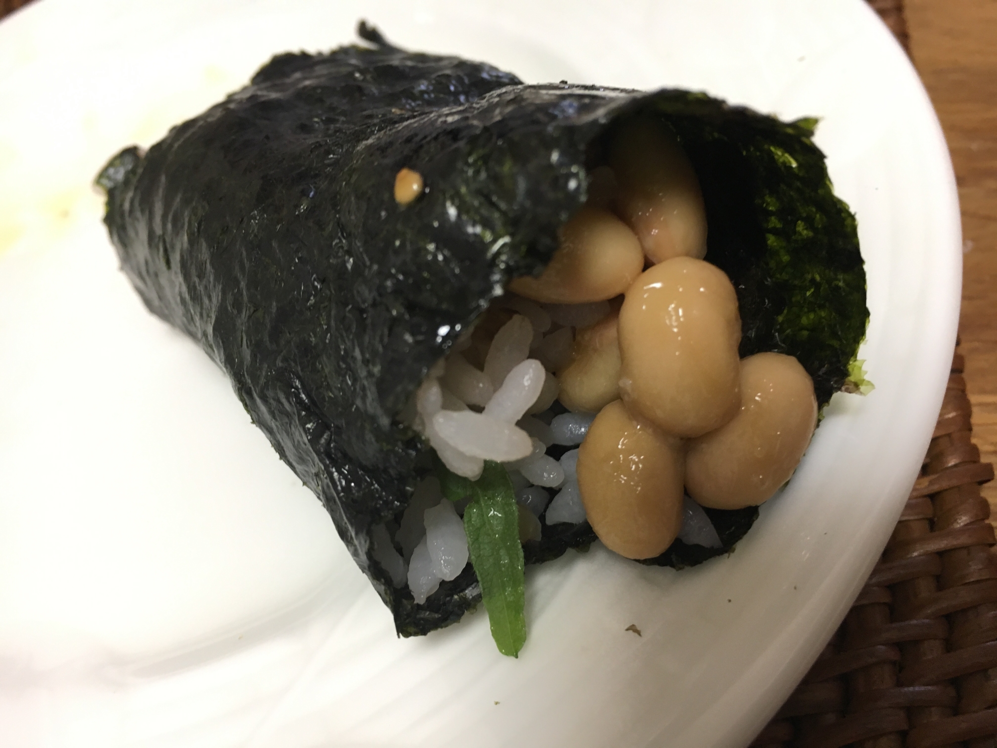 醤油麹の納豆巻き！