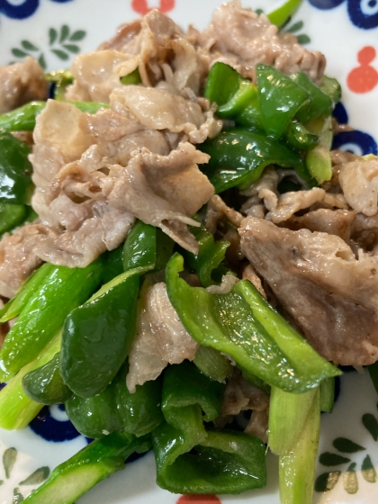 ピーマンと豚肉の肉野菜炒め～焼き肉のたれ仕上げ