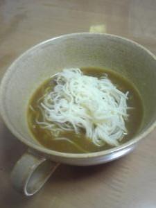 娘のお気に入り。カレーそうめん