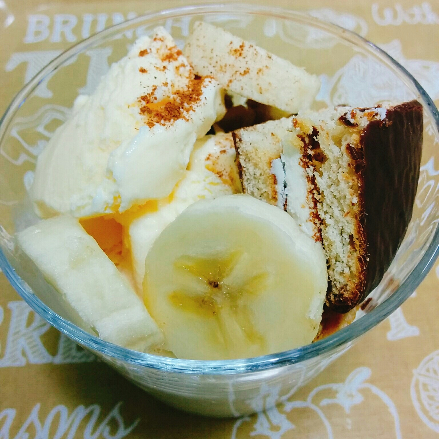 チョコパイパフェ