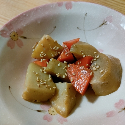 きんぴら風 ご飯が進む 里芋と人参の炒め煮 ♪