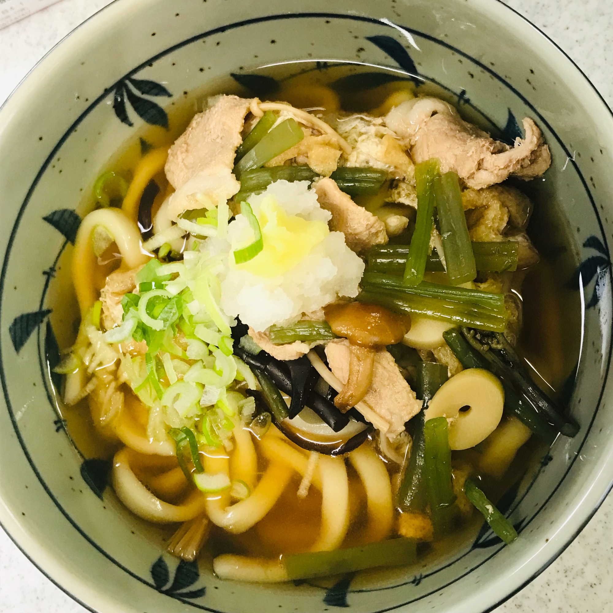 大根おろしおろし生姜のせ山菜豚つゆうどん そば レシピ 作り方 By ひよこピッピ 楽天レシピ