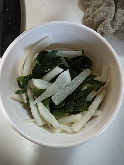 ハリハリ大根♡大根とわかめの明太マヨサラダ