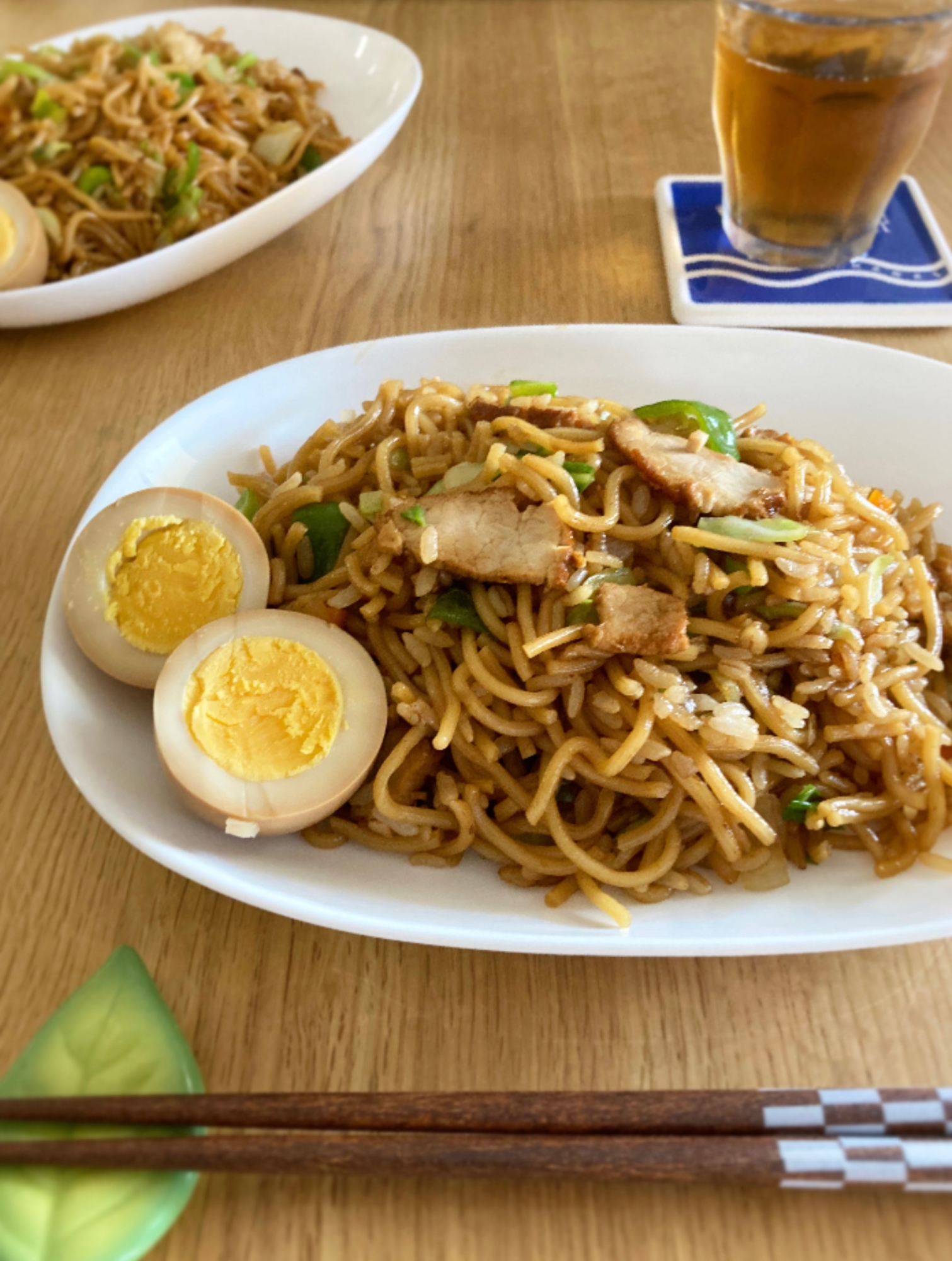 リメイクレシピ☆煮豚でそば飯♪