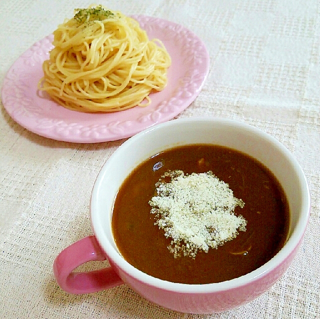 カレーリメイク☆つけカレーパスタ