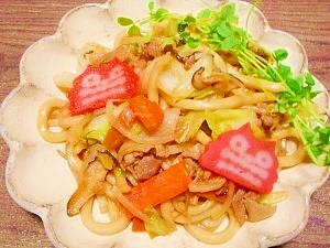 野菜たっぷり☆焼きうどん