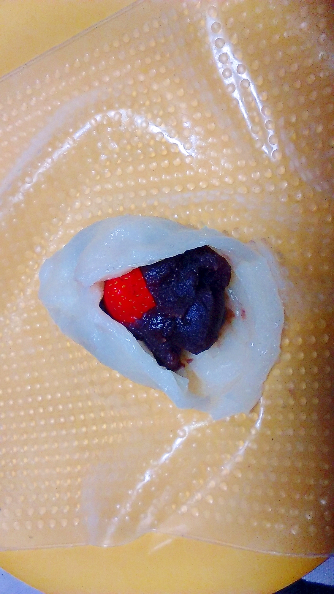 レンジで簡単 いちご大福